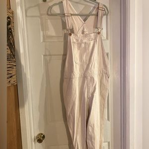 Cute, comfy, off-white overalls, barely used, like new